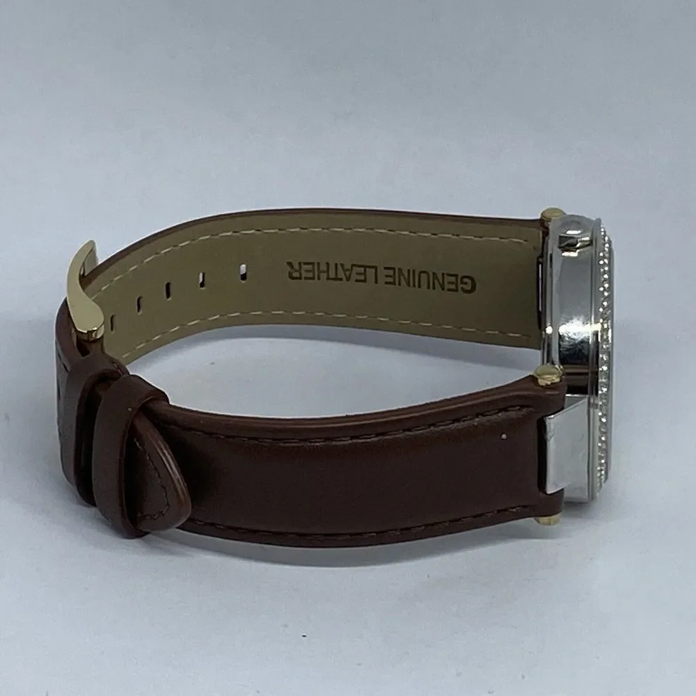 Michael Kors MK6194 Women's Brown Leather Analog Dial Quartz Genuine Watch KS553